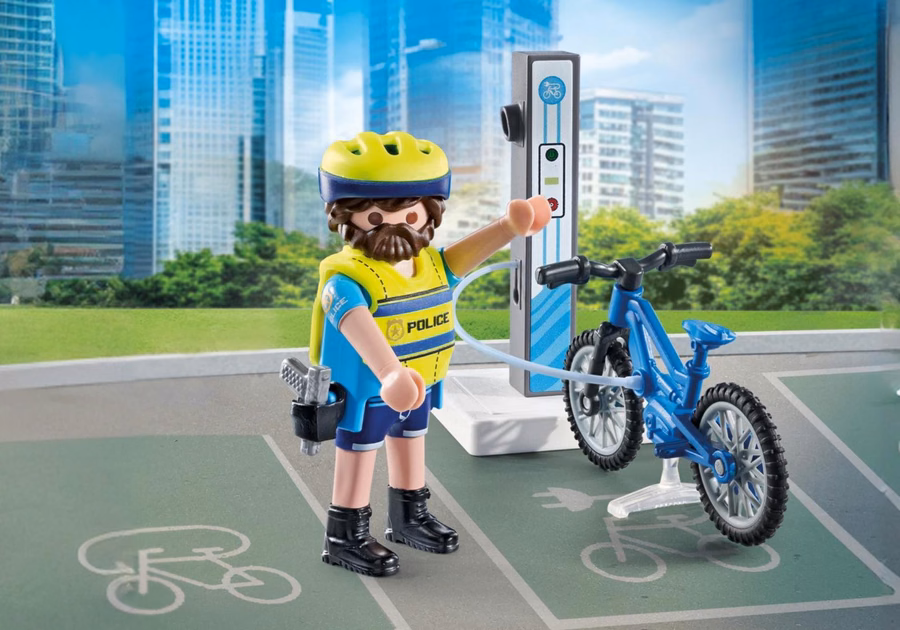 Patrulă de biciclete a poliției