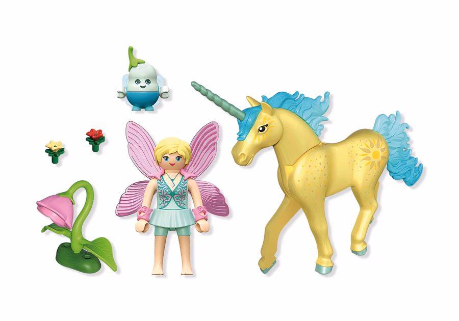 Unicorn de colecție: Floare de soare cu zână