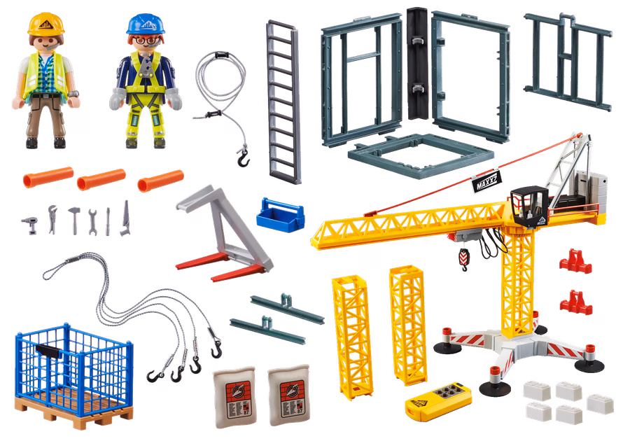 Macara RC cu secțiune de construcție