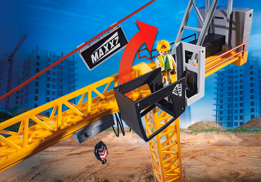 Macara RC cu secțiune de construcție