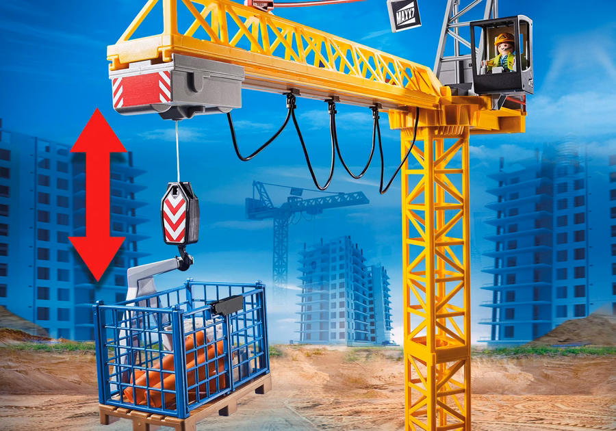 Macara RC cu secțiune de construcție