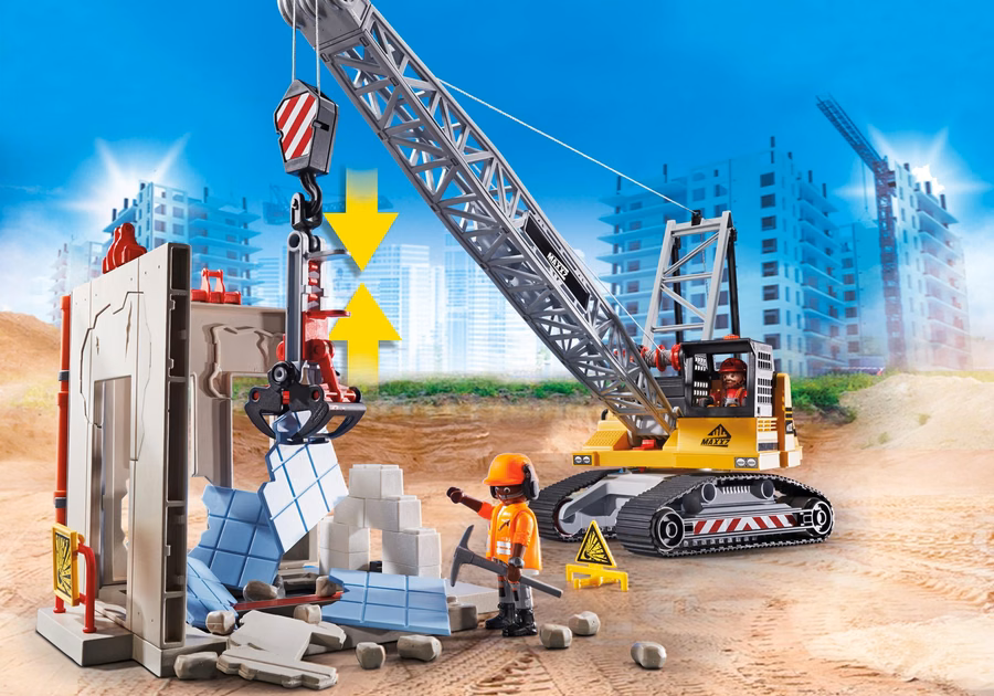 Excavator cu cablu cu secțiune de construcție