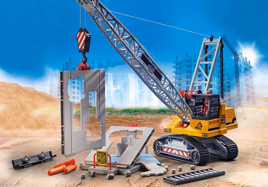 Excavator cu cablu cu secțiune de construcție