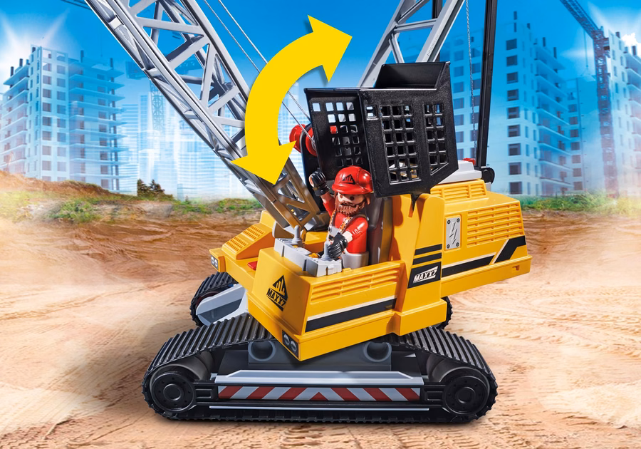 Excavator cu cablu cu secțiune de construcție