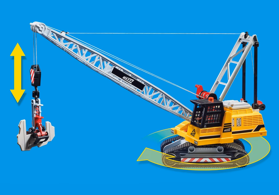 Excavator cu cablu cu secțiune de construcție