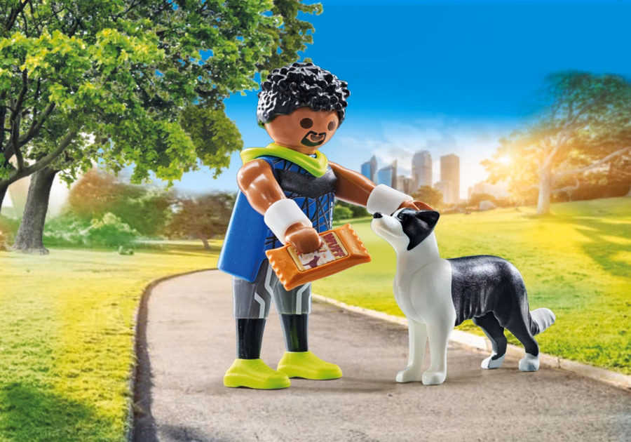 Jogger cu Border Collie
