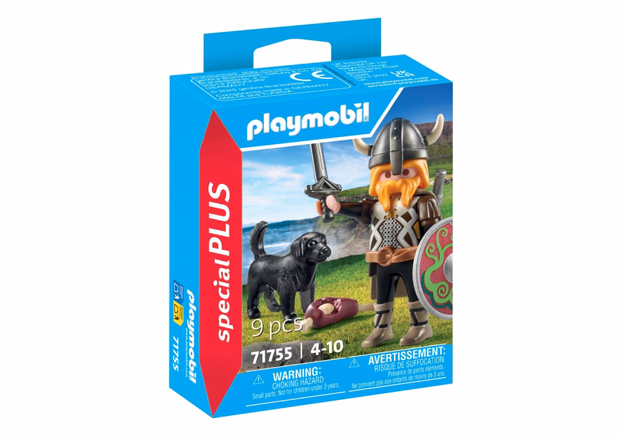 Viking cu câine de pază